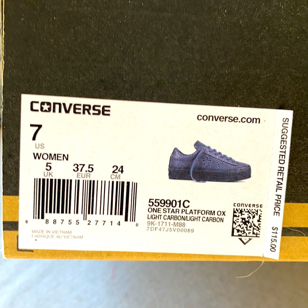 Converse One Star Platform OX Light Carbon color - Picture 7 of 7